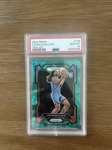 2023-24 Panini Prizm Cason Wallace Teal Ice Prizm /225 Rookie RC PSA 10 #139 - Picture 1 of 2