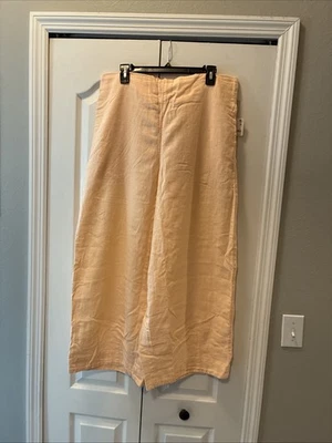 Pantalones de barril Free People para mujer talla XL melocotón Foto 1 de 4