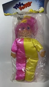 Troll Puppe blaue Augen rosa Haare Vintage Made in Korea 14" groß �� Abklopfen - Bild 1 von 7