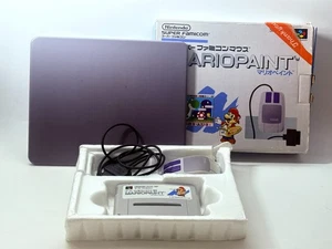 Nintendo Super Famicom Mario Paint Set SHVC-MP w/Mouse & Mouse Pad Boxed Japan - Picture 1 of 15