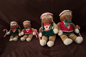 1990 Target Stores Lebkuchen Plüsch - 4er Set mit 2 - 20” und 2 - 13” - Bild 1 von 17