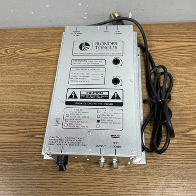 Blonder Tongue BIDA 550-50 BroadBand Indoor Distribution Amplifier - Image 1 of 4