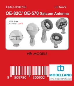 HS Modell OE-82C/OE-570 Satcom Antenne 1/350 US Navy 12 Stck. HSM-U350073S - Bild 1 von 9