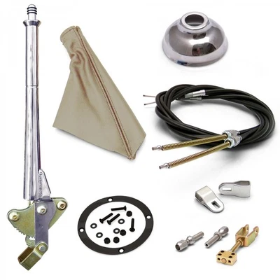 Bota bronceada con manija de freno eléctrico 11 Trans Mnt, tapa, anillo negro, kit de cables, horquilla Ford  Foto 1 de 4