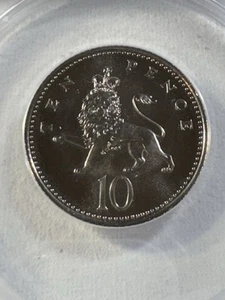 1998 Great Britain 10 Pence Graded MS 67 by ANACS - Picture 1 of 8