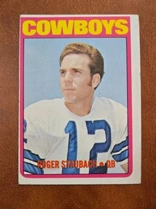 Roger Staubach Cowboys 1972 Topps Rookie #200 HOF EX No Creases o/c - Bild 1 von 3