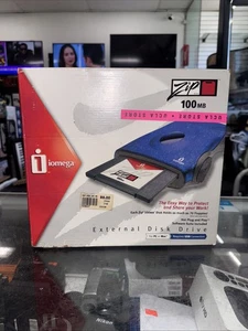 Iomega USB Zip Externe 100 Mo Drive Modèle Z100USBNC 30220101 Bleu Neuf En BOITE - Photo 1/7
