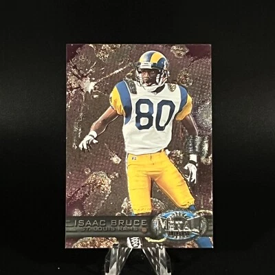 Isaac Bruce 1997 Metal Universe #110 St. Louis Rams Football HOF LOOK!! - Image 1 of 2