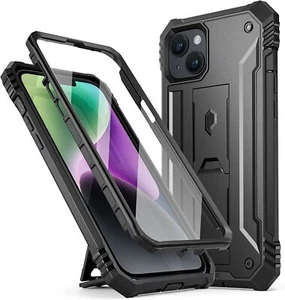 Poetic Revolution Case for iPhone 14 Plus 6.7 inch 2022 with Kickstand Black - Picture 1 of 5