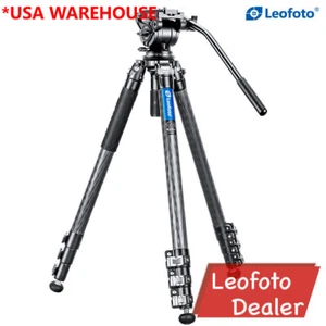 Leofoto LVM-324C+BV-10 Video Tripod Kit Carbon Fiber w/ 75mm bowl for Camcorders - Picture 1 of 11