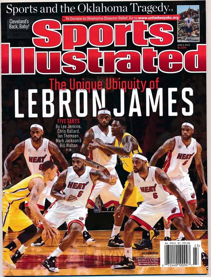 June 3, 2013 Lebron James Sports Illustrated NO LABEL Newsstand Miami Heat - Image 1 of 1