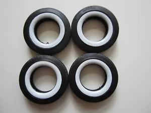 Set of 4-1/25 scale Firestone tires with wide whitewalls by AMT. - Picture 1 of 3