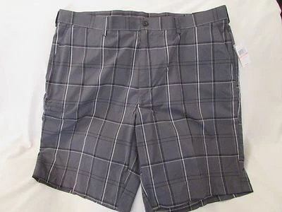 Shorts casuais masculinos "Grand Slam" tamanho 40, caviar (xadrez cinza), fácil cuidado - Imagem 1 de 3