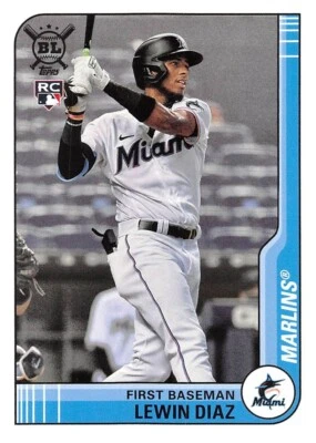 2021 Topps Big League #26 Lewin Diaz RC Rookie Card Miami Marlins 💎⚾💎 - Image 1 of 3