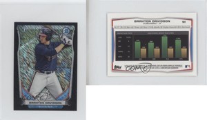 2014 Bowman Chrome Minis Black Shimmer Refractor Braxton Davidson #161