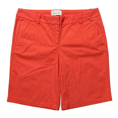 Bermudas J Crew talla 2 rojo-naranja algodón Foto 1 de 4