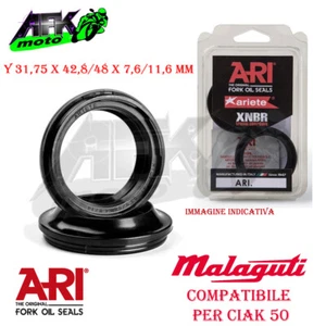 Parapolvere Forcella ARI Y 31,75x42,8/48x7,6/11,6 mm Malaguti Ciak 50 2005 - Imagen 1 de 1