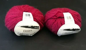 Set 2 MATASSA/PALLA DI (DISCO) FILATO CLASSICO ELITE DESERT COLORE #2041 ROSSO 110 iarde - Foto 1 di 1