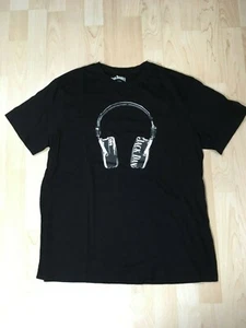 Jack Daniels T-Shirt Herren schwarz Gr. L Rundhals Classic Headphones Whiskey - Imagen 1 de 10