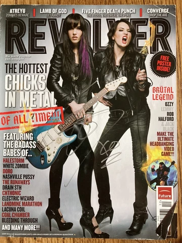 HALESTORM * LZZY HALE * AUTOGRAPHED REVOLVER MAGAZINE* SIGNED 2013 Cover