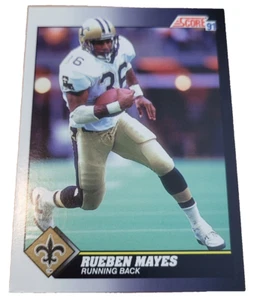 1991 Score Rueben Mayes #461 New Orleans Saints NFL Football Card (C6 - Bild 1 von 2