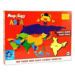 Mapology Asia Country Shaped Puzzle (29 Pcs) With Countries For 4+Yrs&Above Kids - Picture 1 of 3