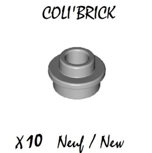 Lego 85861 - 10x Plaque / Plate, Round 1x1 Open Stud - Light B Gray - 28626 NEUF - Imagen 1 de 1