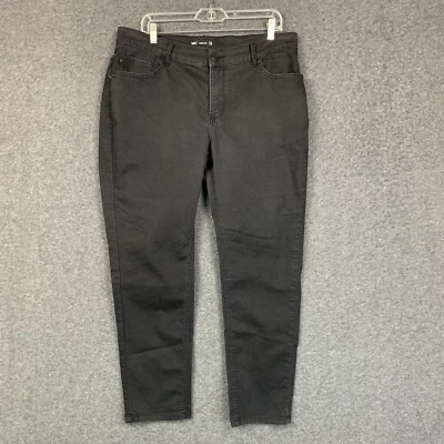 Pantalones de mezclilla Lee 1889 Easy Fit 16WP para mujer ajustados 36x27 tiro medio negros elásticos  Foto 1 de 4