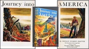 Donald Peattie / Journey into America 1st Edition 1943 Color Illust by Lynn Ward - Picture 1 of 4