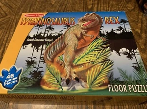 Melissa and Doug Floor Puzzle Tyrannosaurus Rex Dinosaur Animal 48 pcs Jumbo - Picture 1 of 7