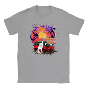 Sommer Vibes - Clasisc Surfin' Bus - klassisches Unisex Rundhalsausschnitt T-Shirt - Bild 1 von 8