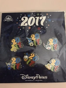 DISNEY PARKS 2017 PIN SET - Picture 1 of 3