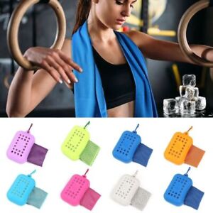 Mini Quick Dry Fitness Cool Towel Soft Towel Silicone Bag  Sports
