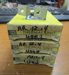 💥3) SQUARE D AR-12.4 THERMAL OVERLOAD HEATER ELEMENT LOT OF 3 - Picture 1 of 5