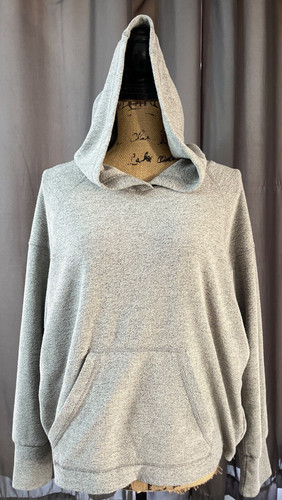 VETEMENTS MURMUR Womens Size Large Pullover Hoodie Sweater Knit Front Pocket gray