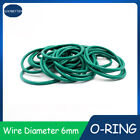6mm Cross Section 6-240mm OD O-Rings Water Resistant Fluorine Rubber Seals FKM