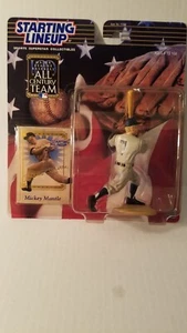 2000 Kenner Starting Lineup All Century Team Mickey Mantle Yankees Hall of Famer - Picture 1 of 3