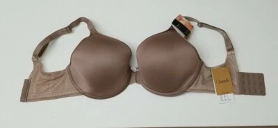 Chantelle~1951 Ideal Full-Coverage Plunge SPACE MOUSSE~Bra~30DDD~Hazel - Image 1 of 4