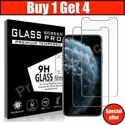 Tempered Glass Screen Protector For iPhone 15 14 13 12 11 Pro Max XS X XR Plus - Image 1 of 4
