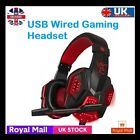 Gaming Headset Wired Over Ear LED Headphones Stereo with Mic For Xbox One/PS4 PC