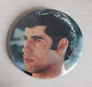 Saturday Night Fever Vintage 1970s Movie Promo Badge, John Travolta, 55mm - Picture 1 of 2