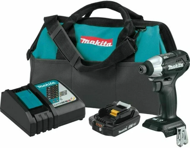 Makita XDT15R1B 18V LXT Li-Ion Brushless Cordless Impact Driver Kit - Black/Blue