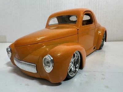 JADA D-RODS 1941 WILLYS COUPE ORANGE 1:24 DIECAST MODEL CAR NEW NO BOX - Image 1 of 4