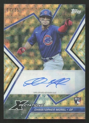 2023 Topps Xpectations Christopher Morel Auto Autograph Circuit Citrus #/25 - Image 1 of 2