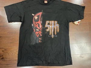 Vintage 90er Star Wars Darth Maul Sith Lord T-Shirt Gr. XL 1999 Episode I Neu mit Etikett - Bild 1 von 5