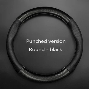 For Mercedes-Benz GLA GLB GLC GLE 15" Steering Wheel Cover Genuine Leather - Picture 1 of 10