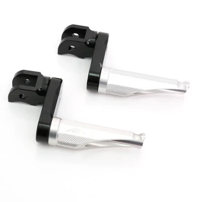 SHINOBI Silver Front 40mm Extended Foot Pegs For CBR1000F 87-92 93 94 95 96 97 - Image 1 of 4