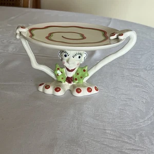 Vtg. Silvestri Mark Switzer Grin and Bear It Christmas Hand Stand Pedestal 3.5” - Picture 1 of 24