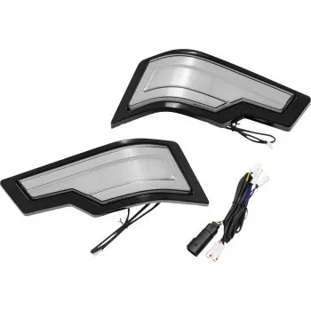 Kuryakyn Black Smoke Lens Tour Pak Rear Light Harley Road Glide Ultra 16-19 Foto 1 de 4