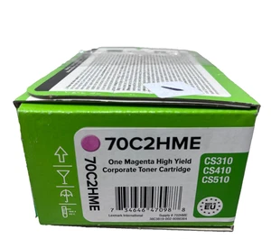 LEXMARK 70C2HME 702 TONER ORIGINALE MAGENTA CS310n/CS410dn/CS510de [B BOX] - Foto 1 di 2